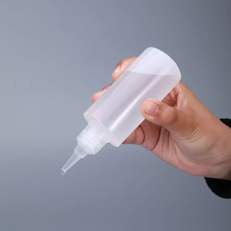 2/510pcs 30/60/100/120ML Squeeze Bottle for Sauce Plastic Squirt Container Refillable Bottle with Cap for Kitchen Glue Container