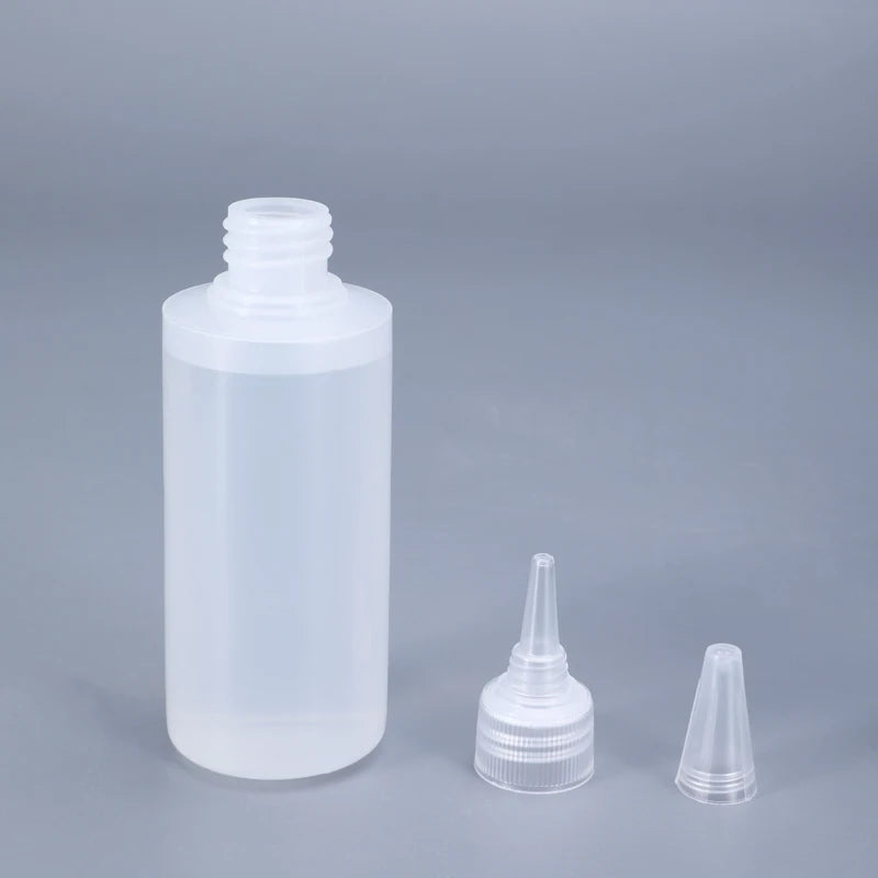 2/510pcs 30/60/100/120ML Squeeze Bottle for Sauce Plastic Squirt Container Refillable Bottle with Cap for Kitchen Glue Container
