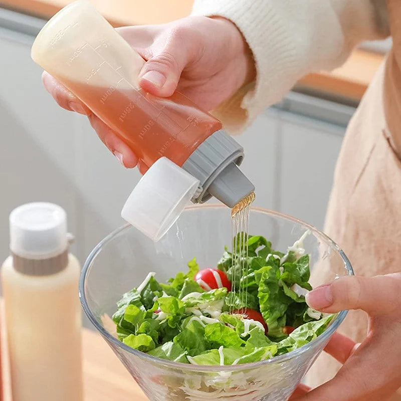 350ml 5 Holes Condiment Squeeze Bottle Kitchen Ketchup Mustard Bottle Clear Mayonnaise Honey Dispenser Sauce Storage Container