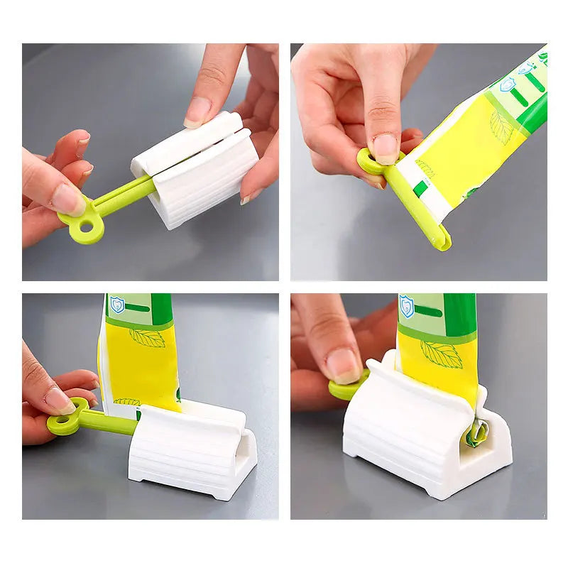 Tooth Paste Squeeze Dispenser Tube Squeezer Facial Cleanser Press Rolling Holder Bathroom Accessories