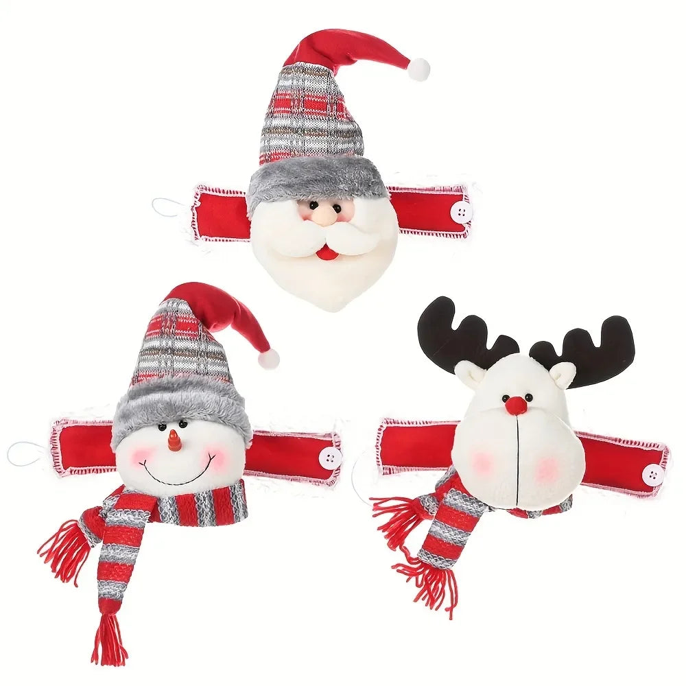 1pc Christmas Curtain Buckle with Snowman Cute Curtain Decoration Creative Curtain Buckle for Home Window Christmas Decoration