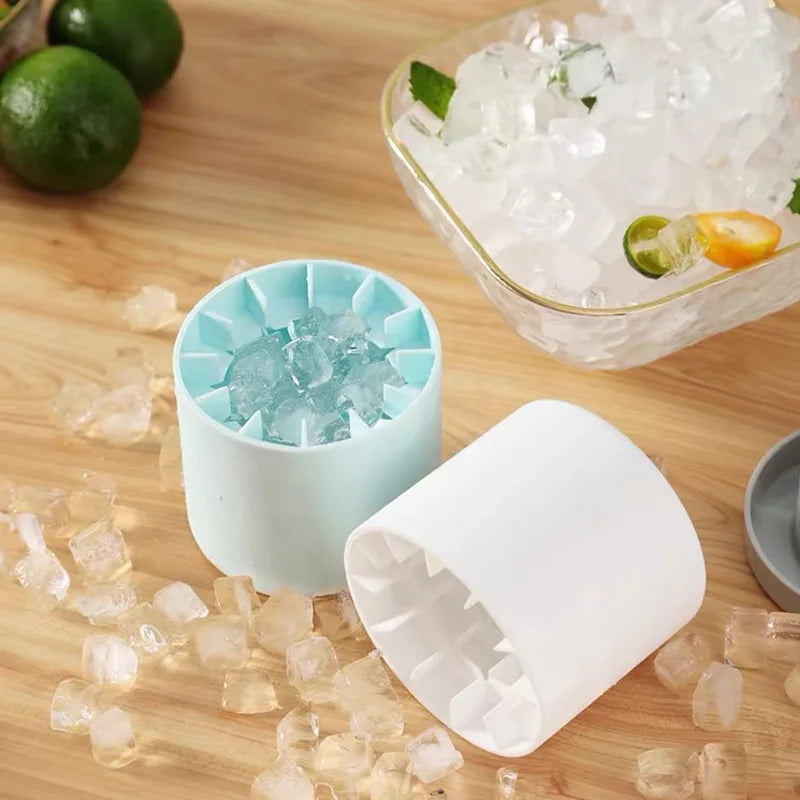 Silicone Ice Cube Mold Round Ice Bucket Summer Homemade DIY Refrigerator Freeze Ice Maker Creative Ice Cube Mold Barware Tools