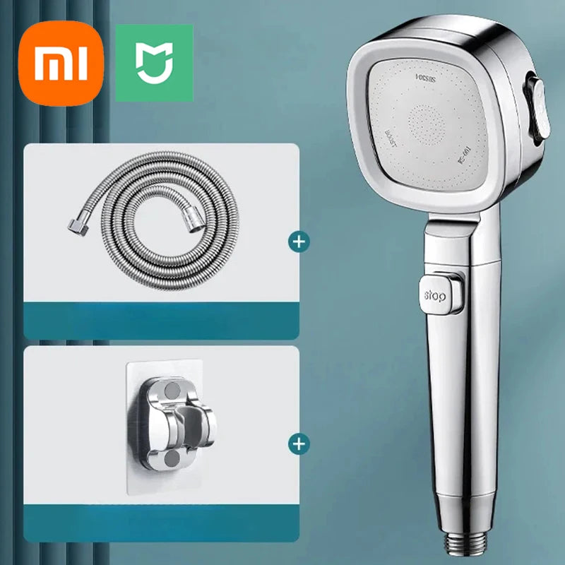 Xiaomi Mijia High Pressure Shower Head Water Saving 3-Modes Shower Heads Adjustable Water Massage Sprayer Bathroom Accessories
