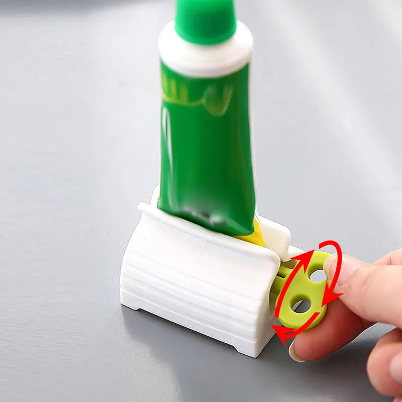 Tooth Paste Squeeze Dispenser Tube Squeezer Facial Cleanser Press Rolling Holder Bathroom Accessories