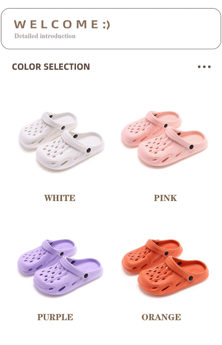 Clogs Women Sandals Summer Casual EVA Lightweight Outdoor Women's Shoes Anti Slip Thick Sole Beach Slides Couple Garden Shoes