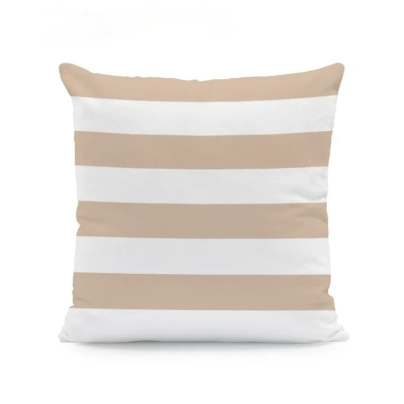 Fashion Beige Geometric Cushion Arrow Petal Lace Texture Cushion Pillow Cover 45X45cm Polyester Decor Living Room Pillowcase