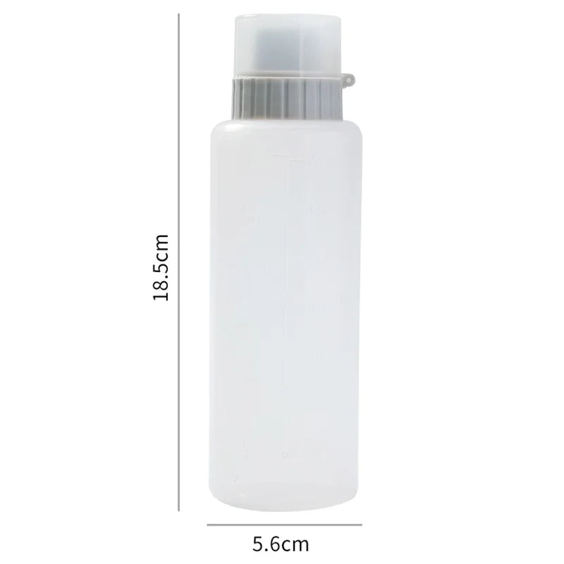 350ml 5 Holes Condiment Squeeze Bottle Kitchen Ketchup Mustard Bottle Clear Mayonnaise Honey Dispenser Sauce Storage Container