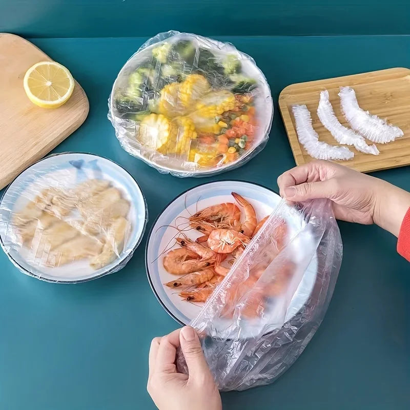 Food Storage Covers Home Foods Freshing Seal Elastic Plastic Wrap Refrigerator Fresh Keeping Saver Bag Kitchen Tools