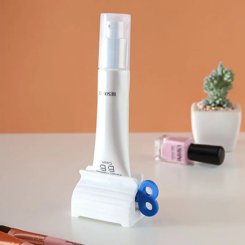 Tooth Paste Squeeze Dispenser Tube Squeezer Facial Cleanser Press Rolling Holder Bathroom Accessories