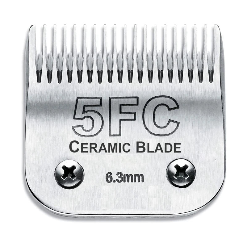 Detachable Pet Clipper Blades Set Compatible With For Most Andis, Oster, Wahl A5 Clippers,Made of Ceramic Blade&Carbon Steel