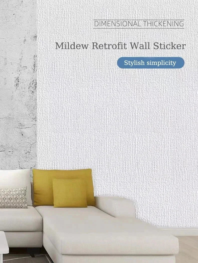 50cmx5m 3D Self-adhesive Wall Wallpaper PVC Thickening Room Flax Waterproof Wall Stickers Kitchen Art Background wall Home Decor