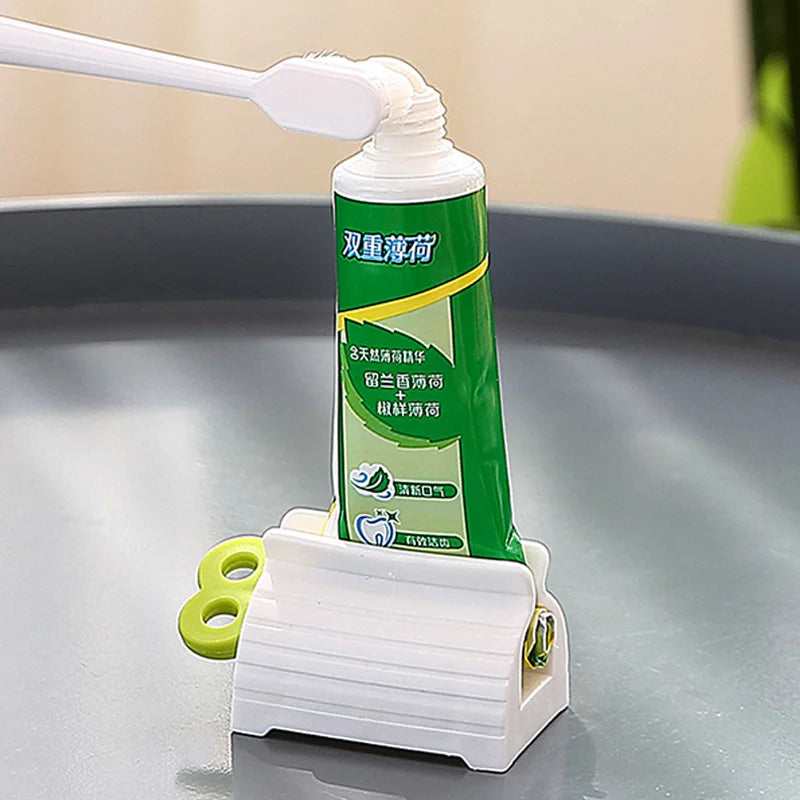 Tooth Paste Squeeze Dispenser Tube Squeezer Facial Cleanser Press Rolling Holder Bathroom Accessories