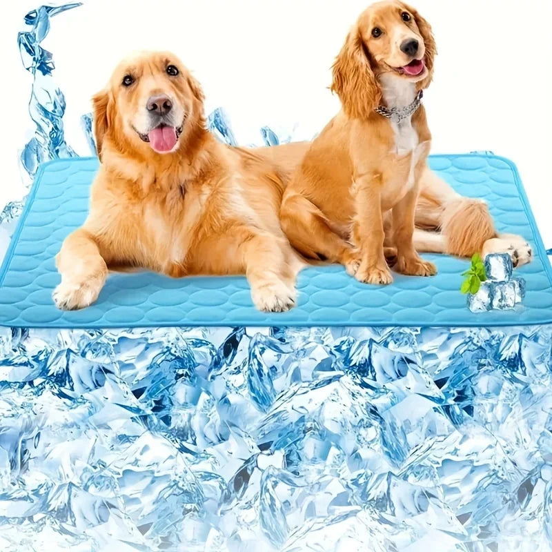 Pet Cooling Mat Summer Cat and Dog Sofa Mat Soft Ice Silk Cold Feeling Nest Mat Summer Dog Cooling Mat Pet Products dog beds
