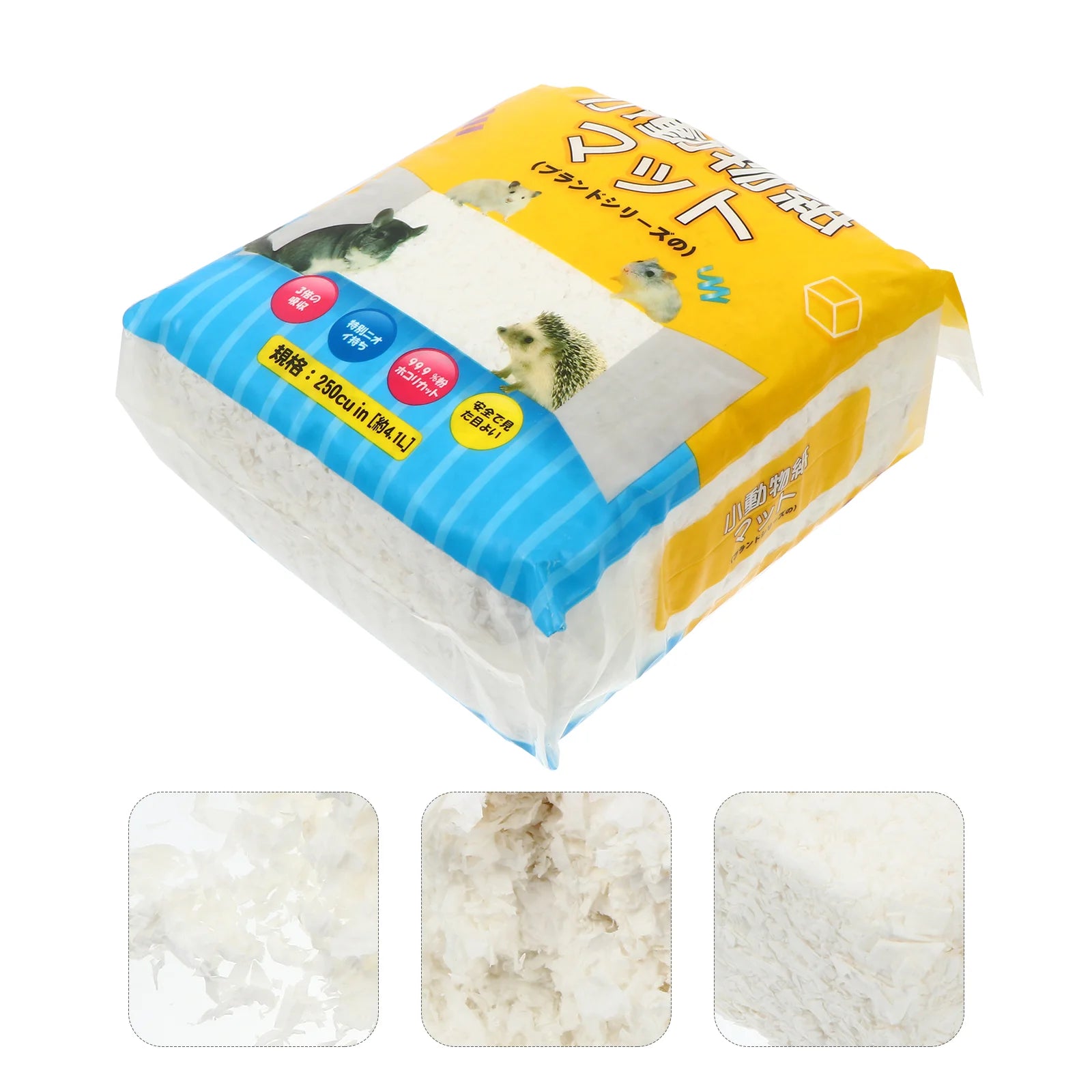 1 Pack Small Pet White Paper Bedding Paper Chip Hamster Shavings Hamster Bedding Small Pet White Paper Bedding Swarf to Remove