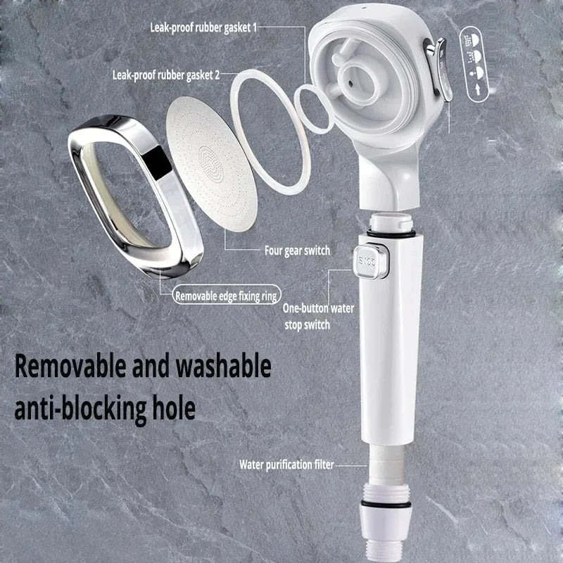 Xiaomi Mijia High Pressure Shower Head Water Saving 3-Modes Shower Heads Adjustable Water Massage Sprayer Bathroom Accessories