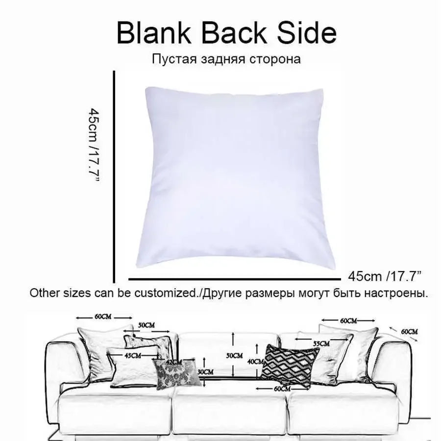 45*45cm simple plant print pattern cushion cover home decoration living room sofa chair pillow cover