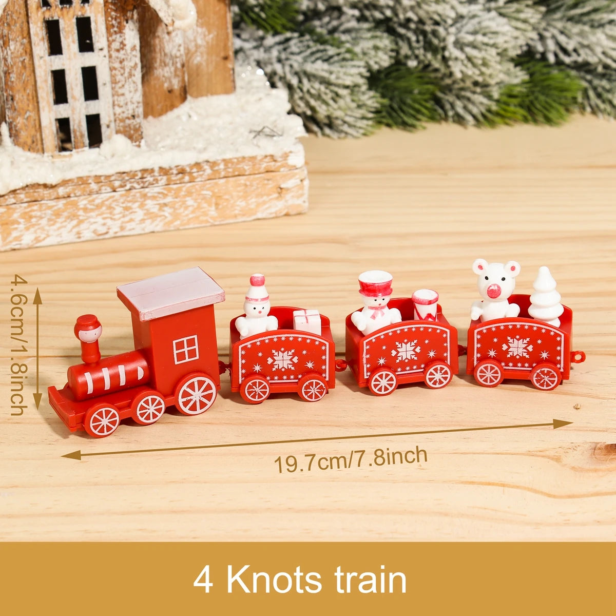 Christmas Wooden Train Merry Christmas Ornaments Christmas Decorations For Home 2024 Xmas Tree Decor Noel Navidad New Year Gifts