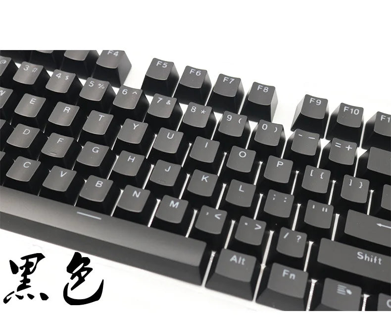 104 Pcs DIY Mechanical Keyboard Keycaps Set OEM Backlit Single Color ABS Pink White Key Cap for 61/87/104 Key Cherry MX Keycap