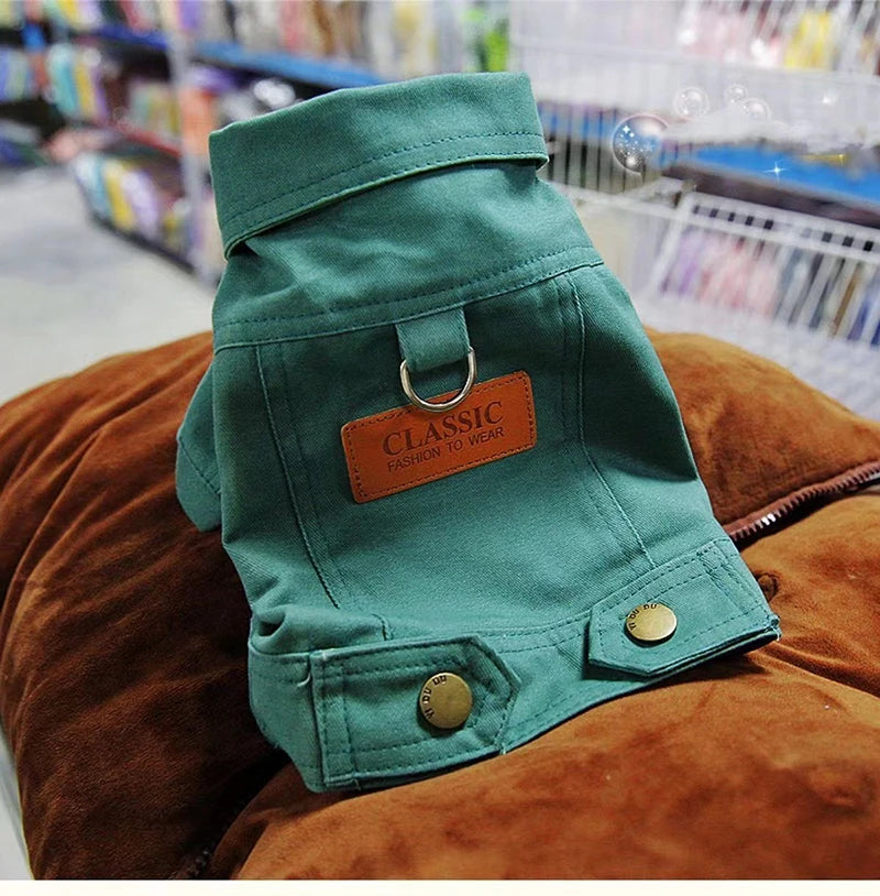 Pet Dog Coat with D-Ring Spring Summer Dog Clothes for Small Medium Dogs Puppy Outfits Jacket Chihuahua Yorks Clothing