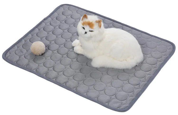Pet Cooling Mat Summer Cat and Dog Sofa Mat Soft Ice Silk Cold Feeling Nest Mat Summer Dog Cooling Mat Pet Products dog beds