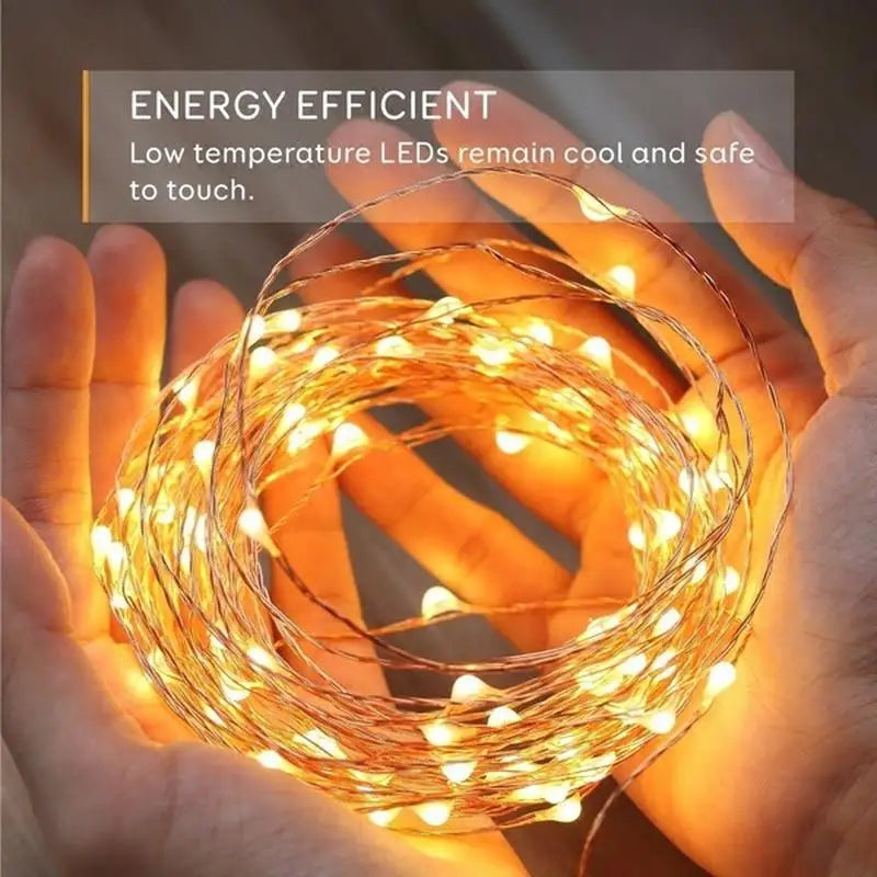 300LED Solar String Lights Solar Outdoor Lights 8 Lighting Modes Waterproof Fairy Lights for Tree Garden Patio Copper Wire Light