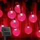 Solar String Lights Outdoor Solar Powered Light Led Crystal Globe Light With 8 Modes Waterproof for Garden Christmas Party Decor