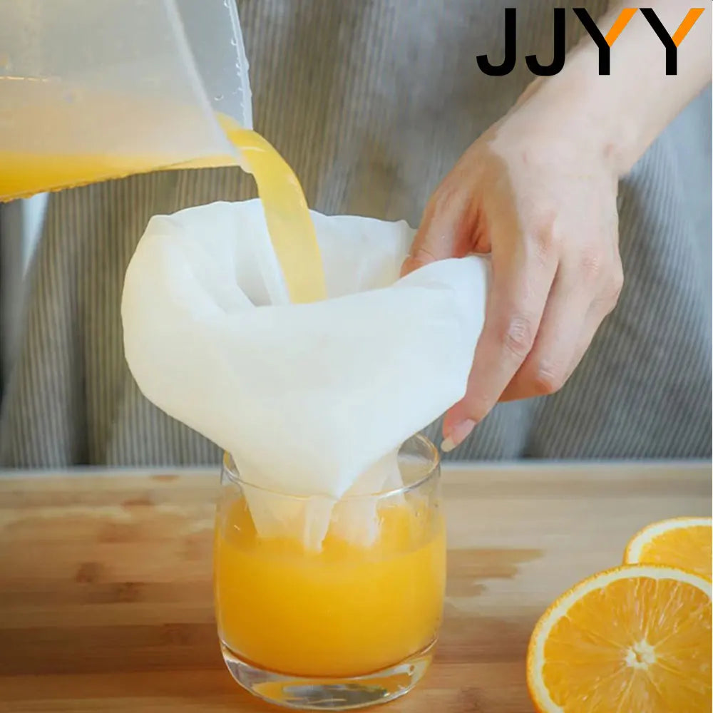 JJYY 100/200/300 Mesh Nylon Filter Nut Milk Bag Net Yogurt Tea Beer Coffee Oil Food Filter Strainers Mesh Kitchen Strainer Bags