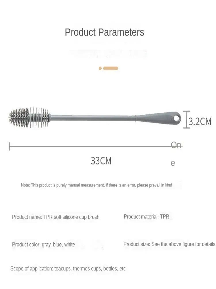 Silicone Cup Brush Cup Cleaning Brush No Dead Corners Or Gaps Plastic Brush Milk Bottle Cleaning Brush Household