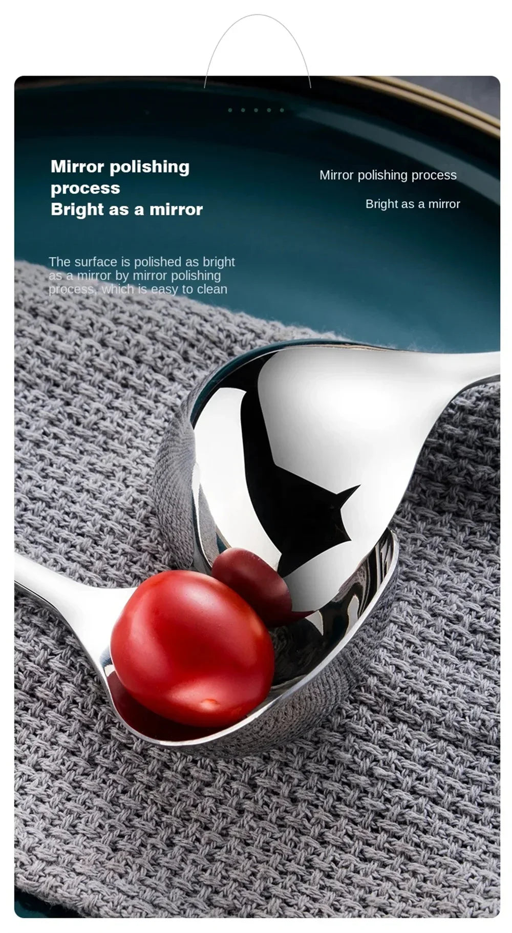 1pc 304 Stainless Steel Spoon Soup Spoon Rice Spoon LongHandle Tableware Set Kitchen Utensils