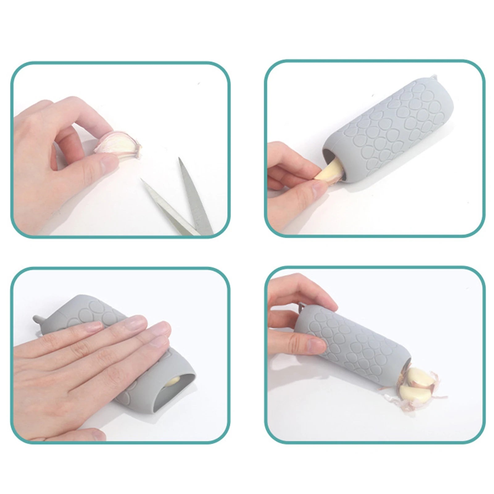 Garlic Press Stainless Steel Garlic Press Manual Garlic Mincer Professional Garlic Mincer and Crusher Multifunctional Gadgets