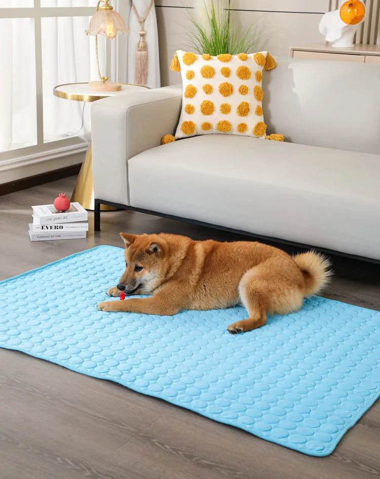 Pet Cooling Mat Summer Cat and Dog Sofa Mat Soft Ice Silk Cold Feeling Nest Mat Summer Dog Cooling Mat Pet Products dog beds