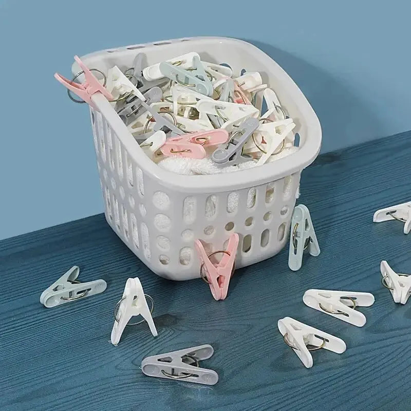 30pcs Windproof Clothespins Air Drying Clothes Socks Underwear Fixed Pins For Household Small Clips Food Snack Bag Sealing Clips
