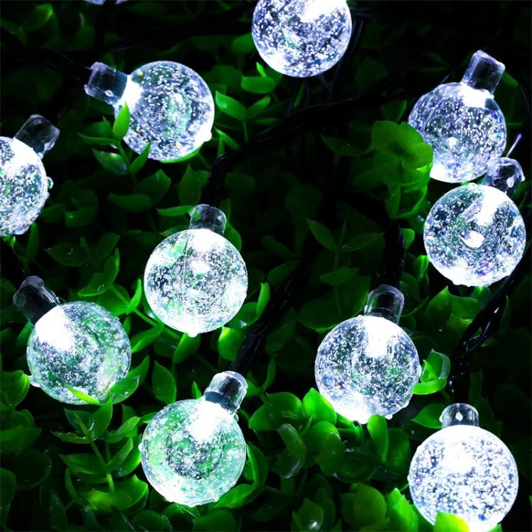 Solar String Lights Outdoor Solar Powered Light Led Crystal Globe Light With 8 Modes Waterproof for Garden Christmas Party Decor