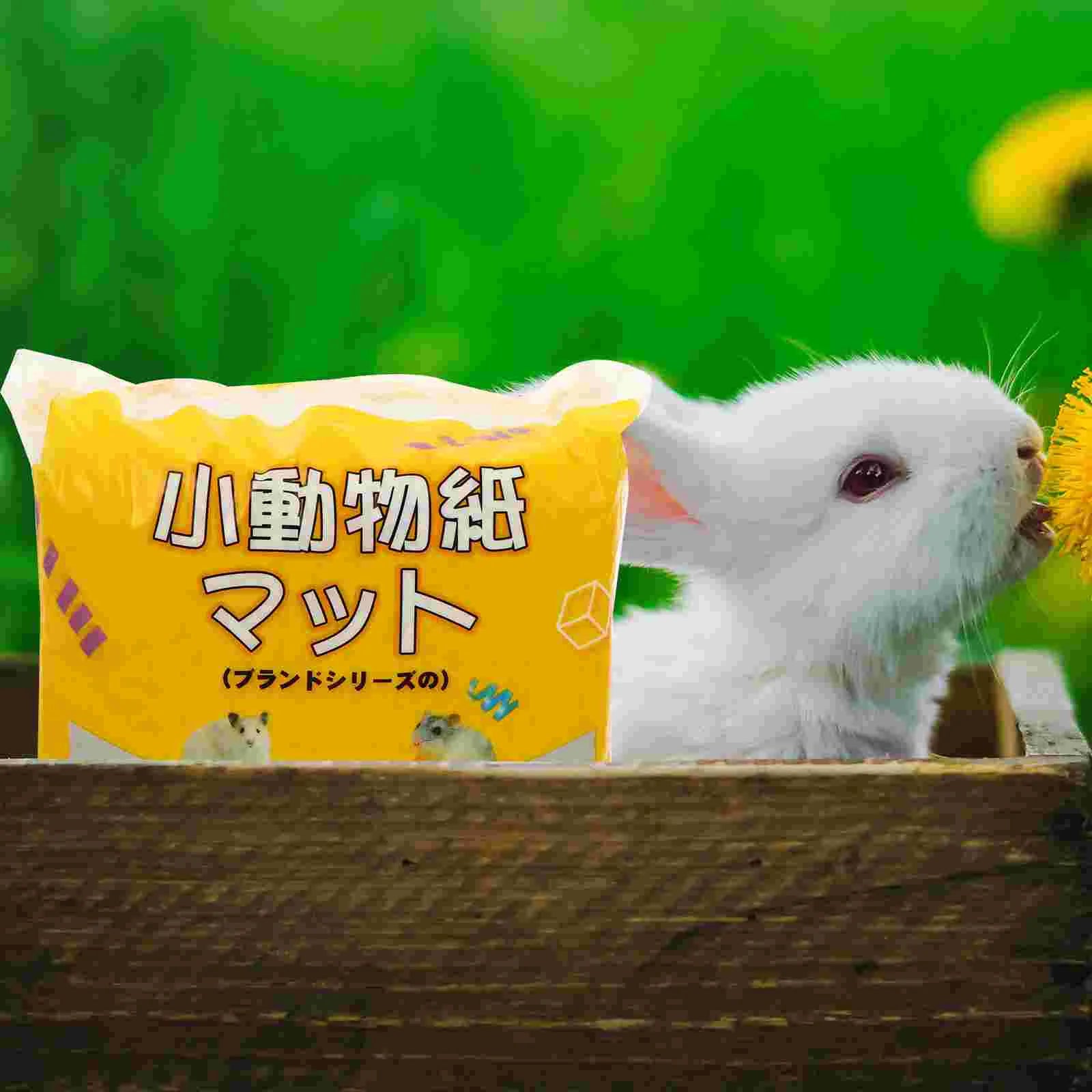 1 Pack Small Pet White Paper Bedding Paper Chip Hamster Shavings Hamster Bedding Small Pet White Paper Bedding Swarf to Remove