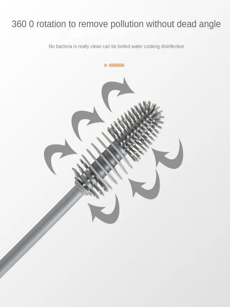 Silicone Cup Brush Cup Cleaning Brush No Dead Corners Or Gaps Plastic Brush Milk Bottle Cleaning Brush Household