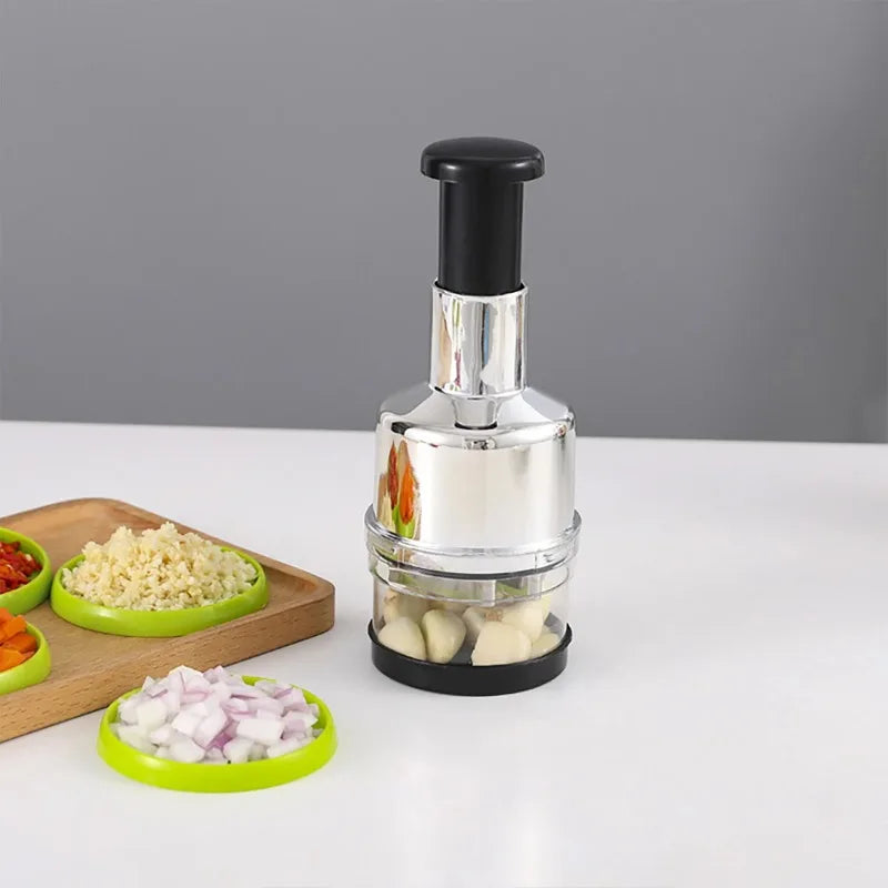 Manual Onion Chopper Garlic Crusher Pressing Handheld Food Chopper Slicer Dicer Mixer Kitchen Vegetable Slicer Peeler Tools