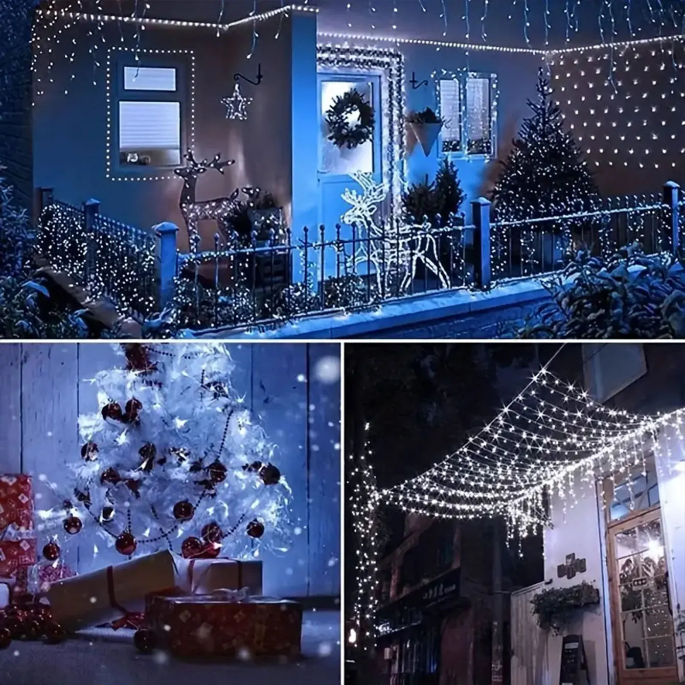 300LED Solar String Lights Solar Outdoor Lights 8 Lighting Modes Waterproof Fairy Lights for Tree Garden Patio Copper Wire Light