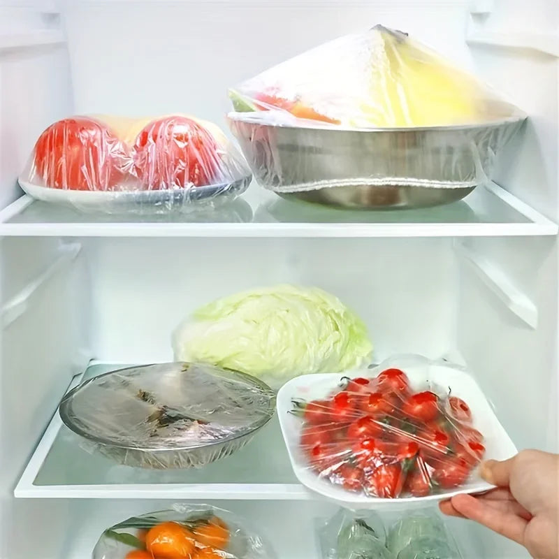 Food Storage Covers Home Foods Freshing Seal Elastic Plastic Wrap Refrigerator Fresh Keeping Saver Bag Kitchen Tools