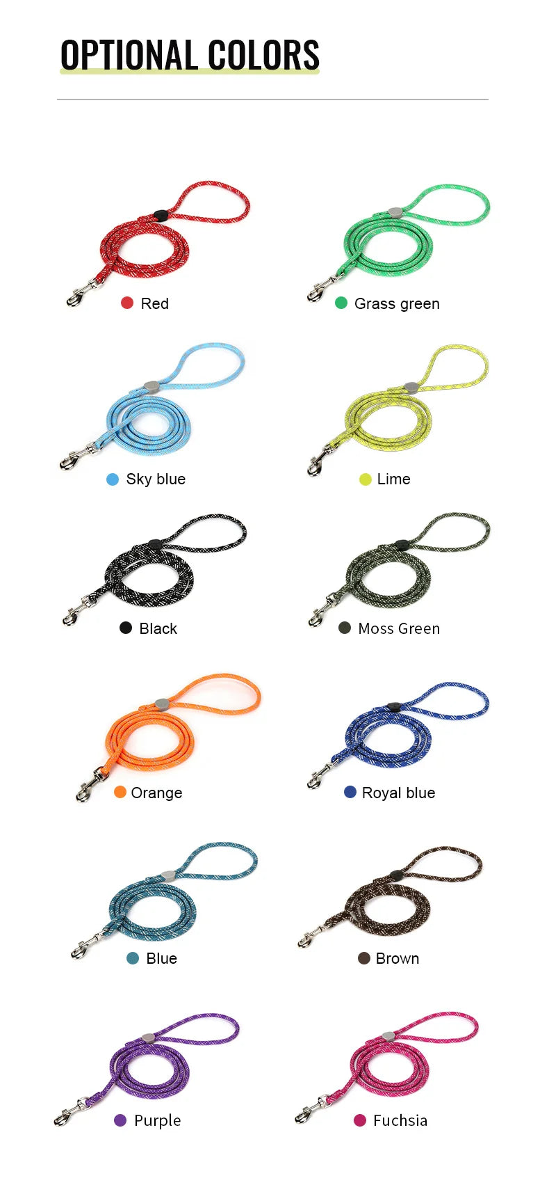 Truelove Pet Leash Lightweight Nylon Rope Dog Leash Small Dog Cat Outdoor Fashion Designed Pet Product New Style TLL2576