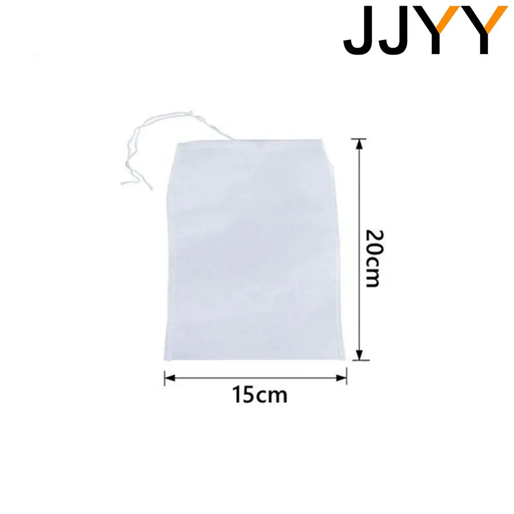JJYY 100/200/300 Mesh Nylon Filter Nut Milk Bag Net Yogurt Tea Beer Coffee Oil Food Filter Strainers Mesh Kitchen Strainer Bags