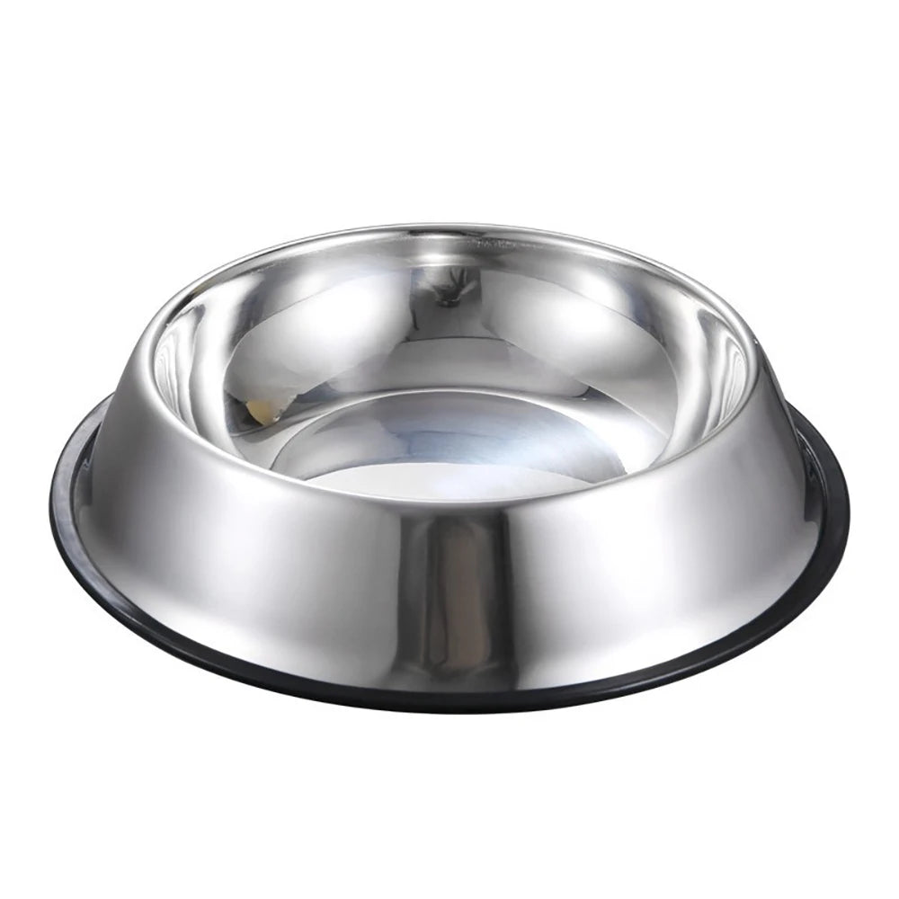Personalized Custom Name Dog Cat Pet Water Food Bowl Pet Gift Non Slip Rubber Grip Stainless Steel Colored