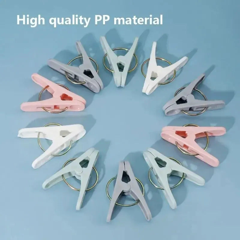 30pcs Windproof Clothespins Air Drying Clothes Socks Underwear Fixed Pins For Household Small Clips Food Snack Bag Sealing Clips