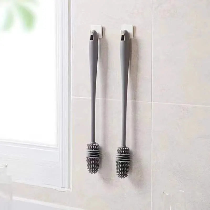 Bottle Brush Insulation Cup Washing No Deadend Long Handled Silicone Cleaning Brush Household Multifunctional Cleaning Tools